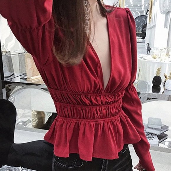 Deep V Neck Top - Picture 4 of 6